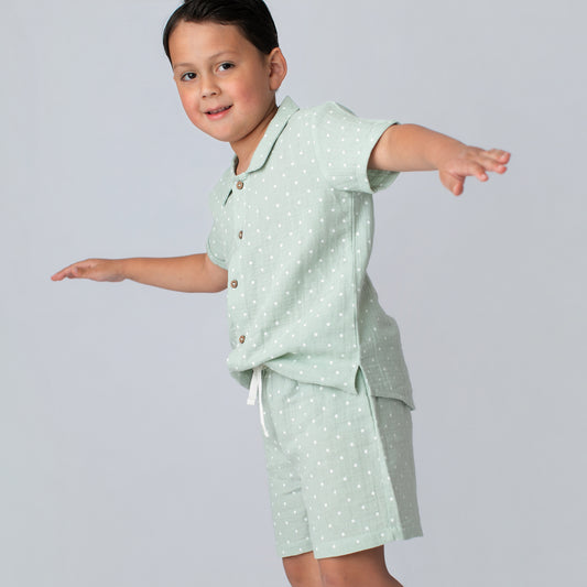 Button Up Two Piece Set